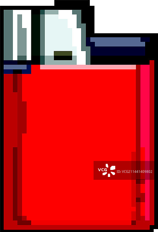 打火机火焰像素画图片素材
