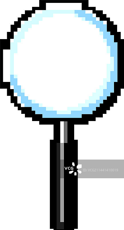 搜索放大镜游戏像素艺术图片素材