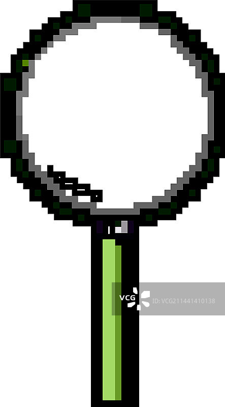 放大镜像素艺术图片素材