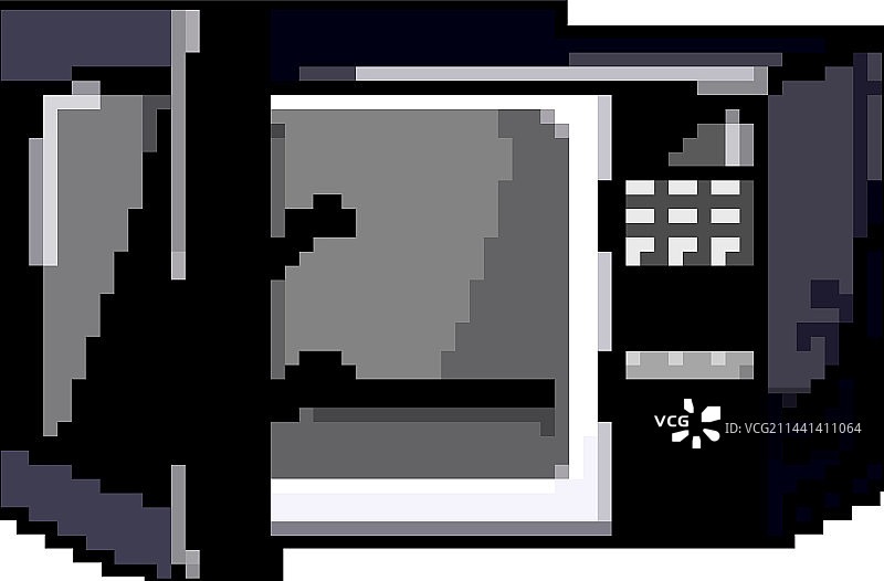 食物微波炉游戏像素艺术图片素材