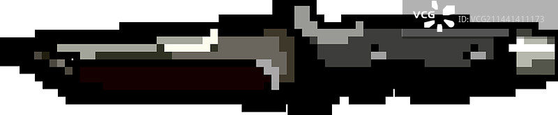 军用刀游戏像素画图片素材