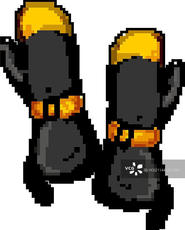 冬季像素风手套图片素材