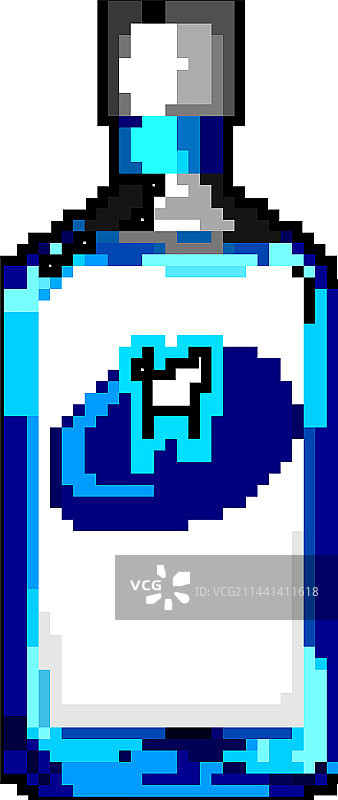 卫生漱口水游戏像素艺术图片素材