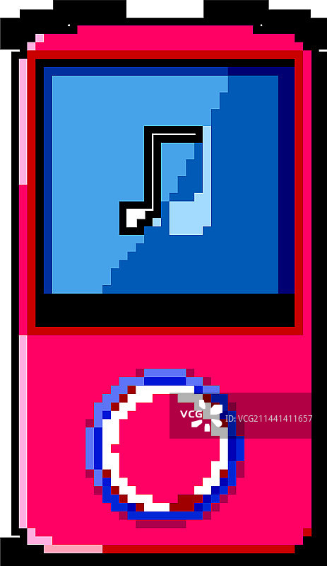 音乐MP3播放器游戏像素艺术图片素材