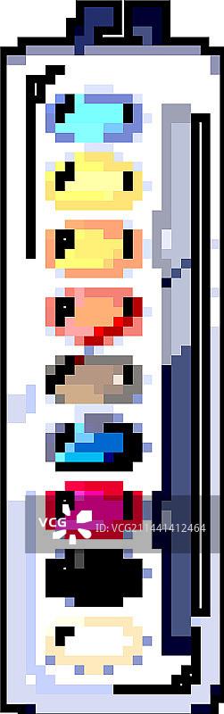 笔刷水彩像素艺术图片素材