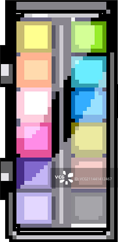 艺术家水彩像素画游戏图片素材