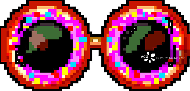 面具派对眼镜像素艺术图片素材