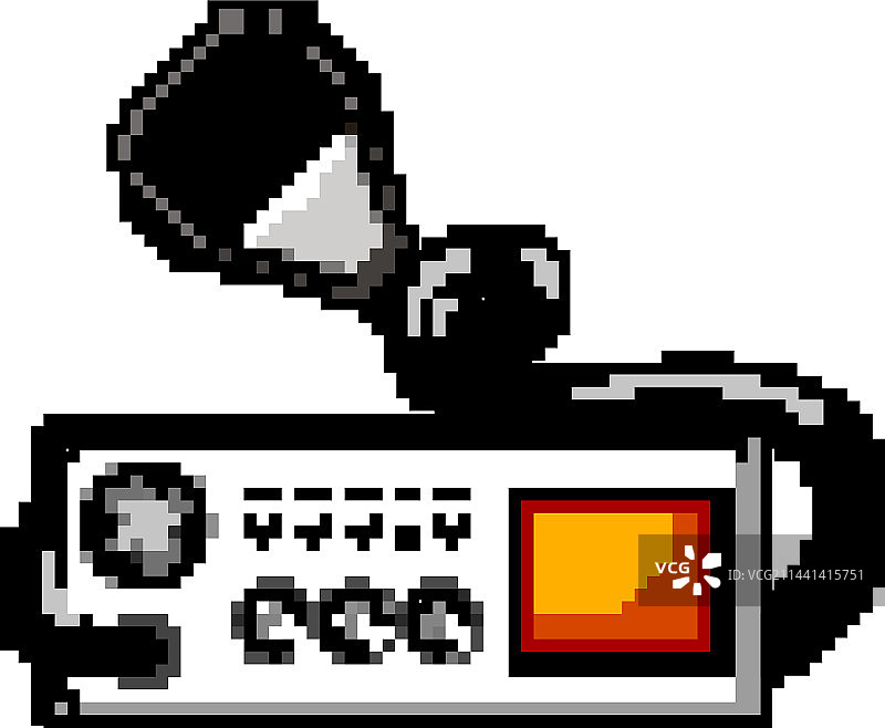 无线电收发器游戏像素风美术素材图片素材