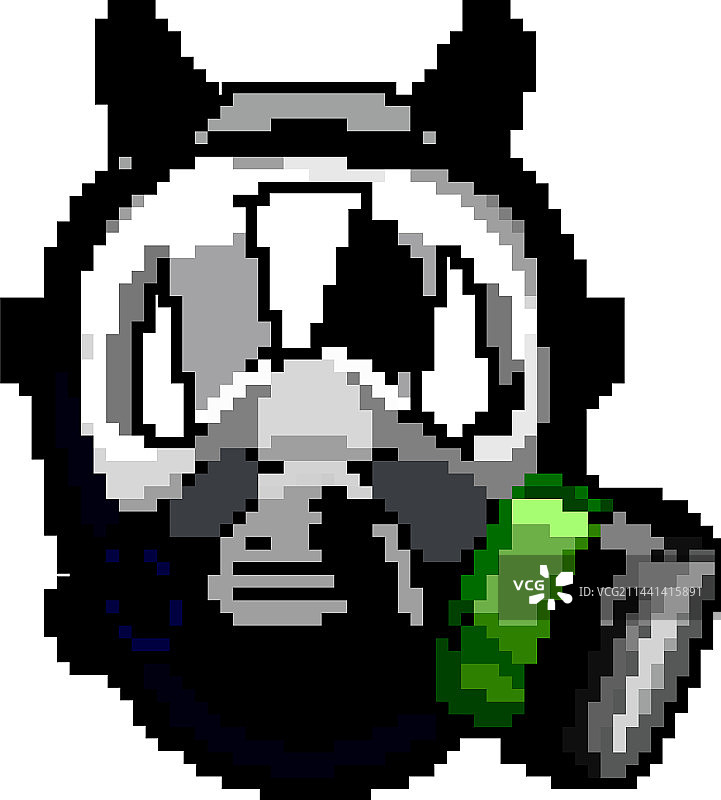 呼吸面罩游戏像素艺术图片素材