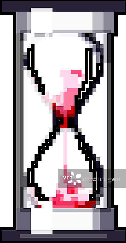 分钟沙漏游戏像素艺术图片素材