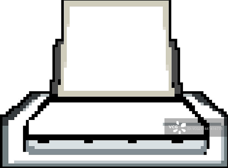 办公室扫描仪文档游戏像素艺术图片素材