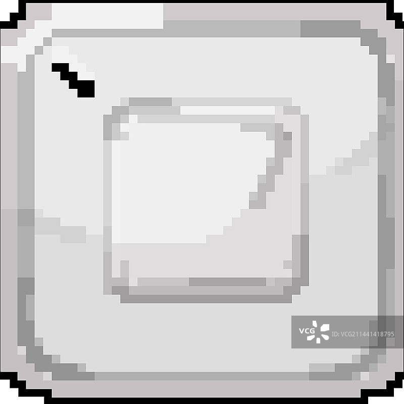 家用烟雾探测器像素画图片素材