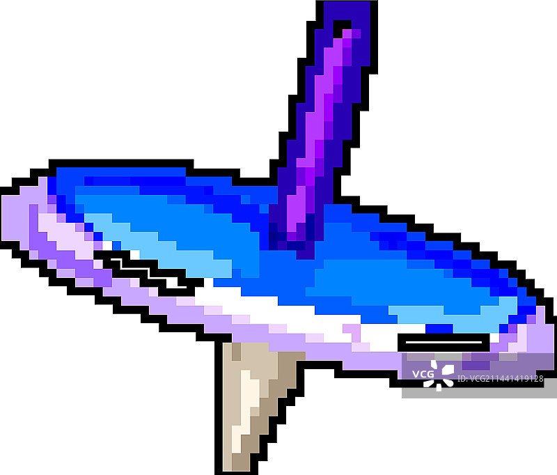 游戏旋转陀螺玩具像素艺术图片素材