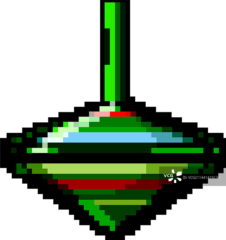 旋转陀螺玩具像素画图片素材