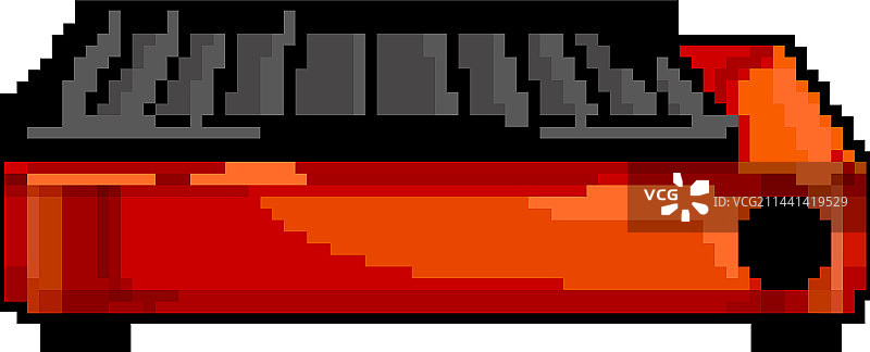 自然炉灶露营游戏像素艺术图片素材