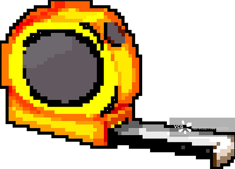 卷尺游戏像素艺术图片素材