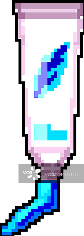 像素风牙膏图片素材