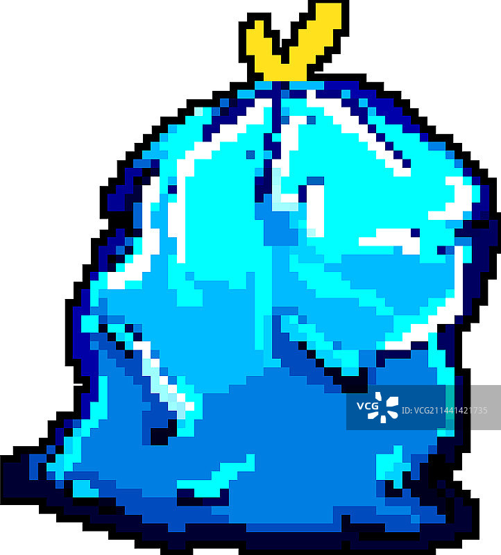 集装箱垃圾袋像素风游戏美术图片素材