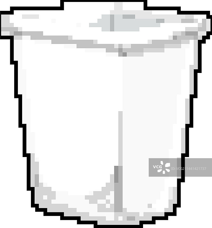 垃圾桶游戏像素艺术图片素材