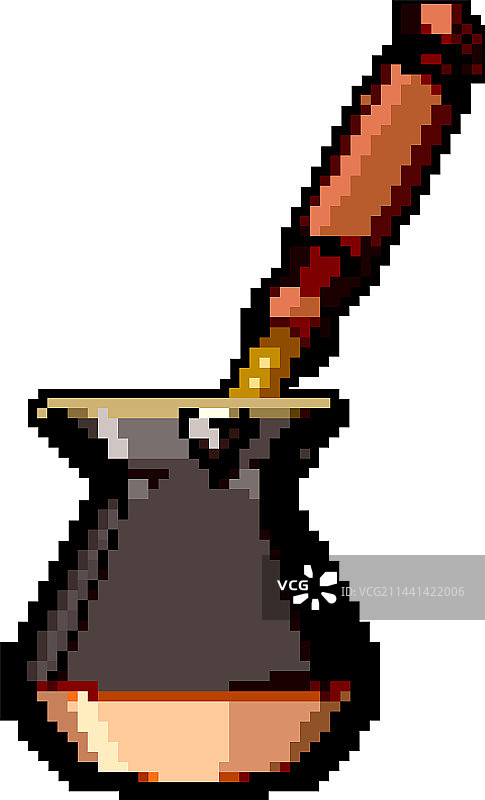 咖啡游戏像素艺术图片素材