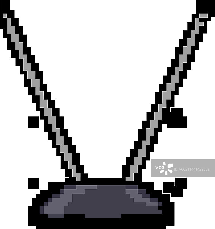 电视天线像素游戏图片素材