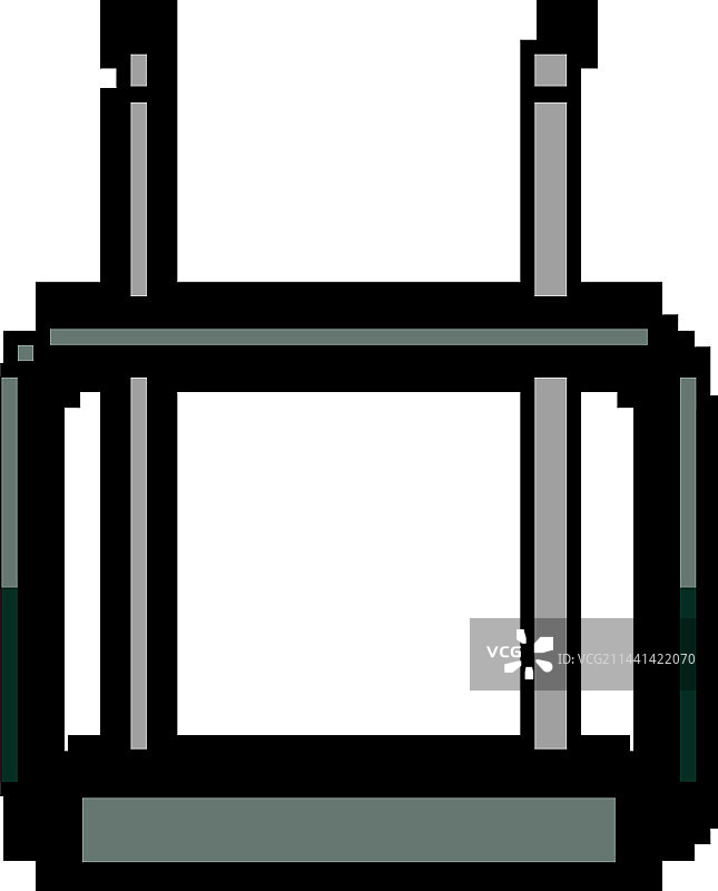 旧电视天线像素艺术图片素材
