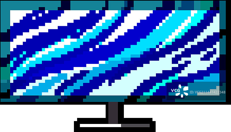 电视屏幕游戏像素艺术模型图片素材