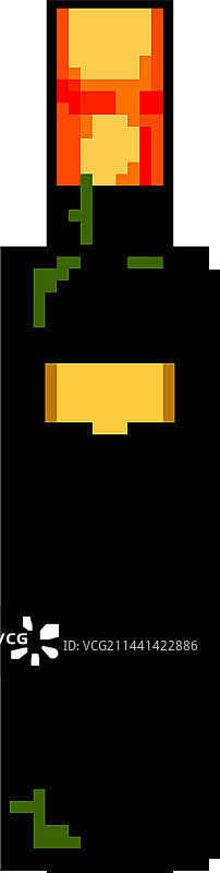 玻璃醋瓶像素艺术图片素材