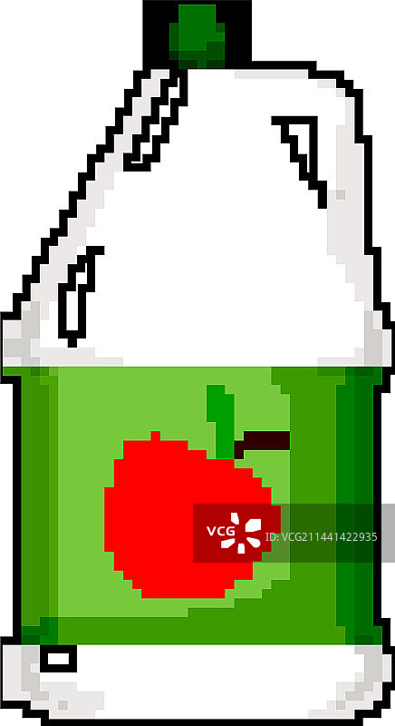 天然醋瓶游戏像素艺术图片素材