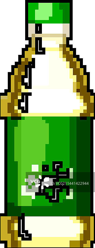 有机醋瓶游戏像素艺术图片素材