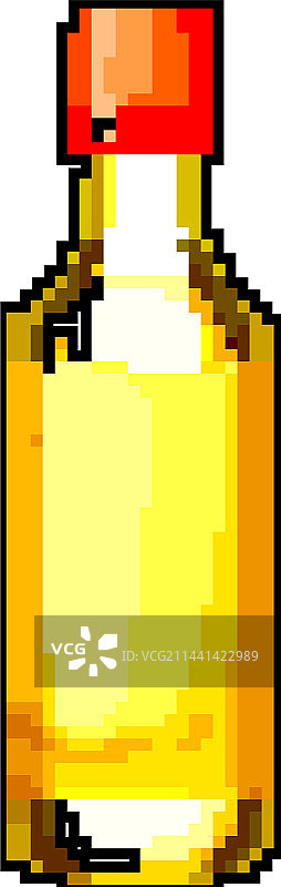 苹果醋瓶游戏像素艺术图片素材