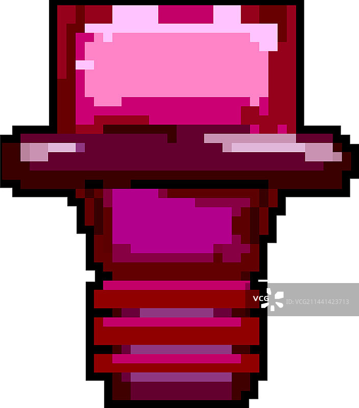 葡萄酒瓶塞像素风游戏图片素材