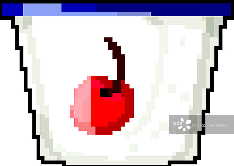 像素风酸奶包装图片素材