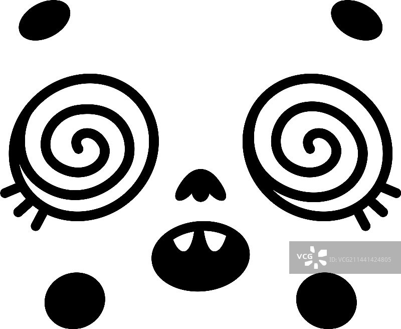 复古卡通吉祥物催眠眼图片素材