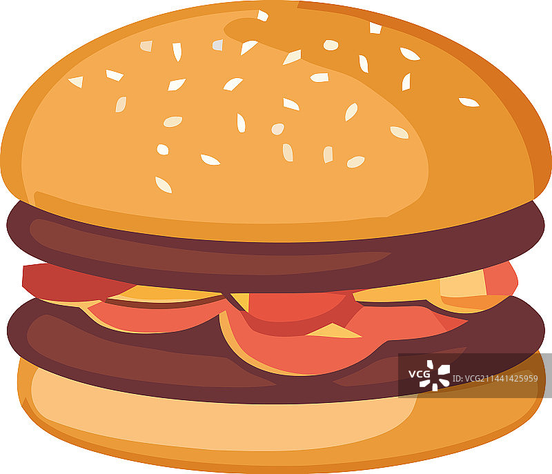 芝麻面包烤芝士汉堡图片素材