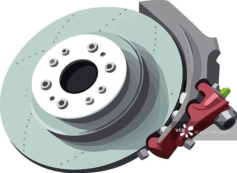 现代钢制卡车制动器图片素材