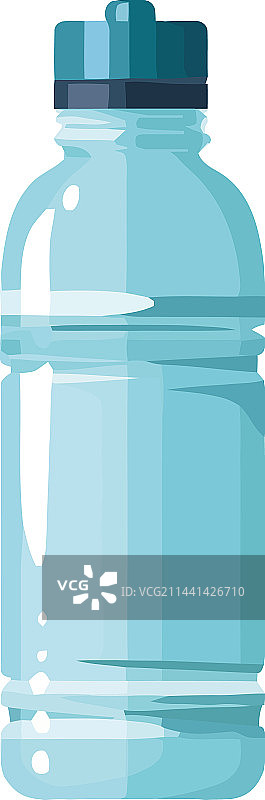 塑料瓶装纯净水图标图片素材