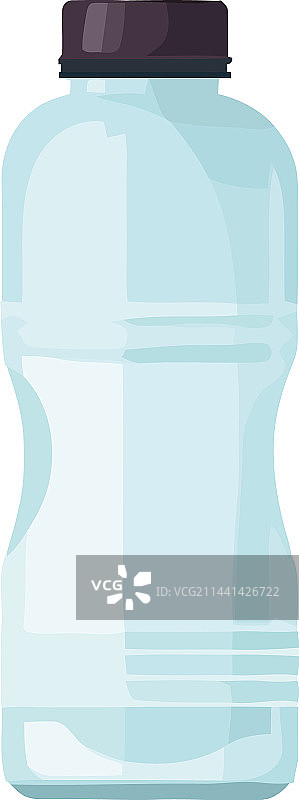 装有纯净饮用水的透明塑料瓶图片素材