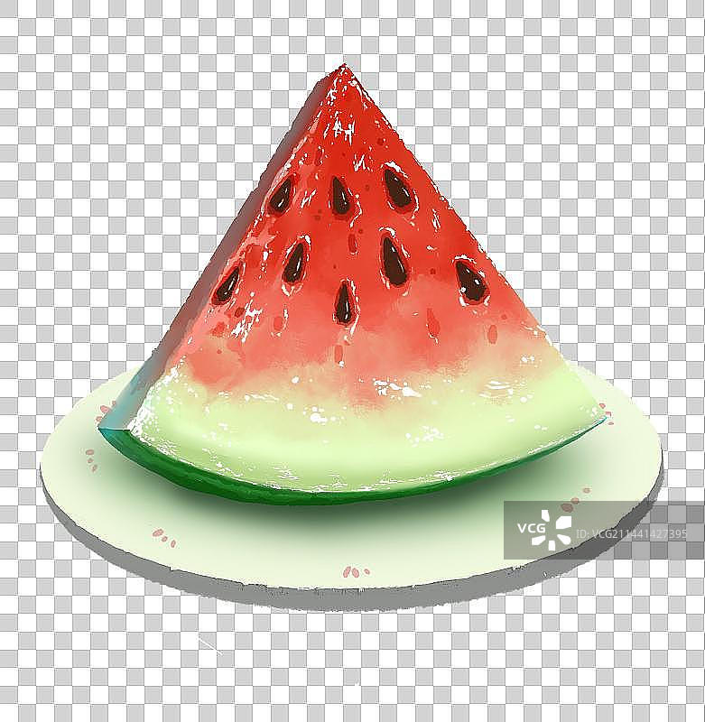 西瓜，炎炎夏日，来块甜蜜多汁的西瓜，冰镇过的西瓜脆甜多汁驱走夏日的燥热，沁心凉，心飞扬！图片素材