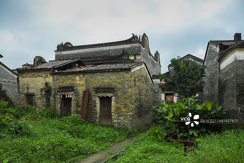 云城区，腰古镇，水东村，古村，中国历史文化名村，镬耳屋图片素材