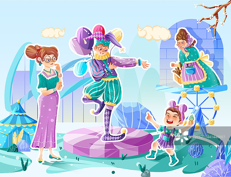 游乐园场景图片素材