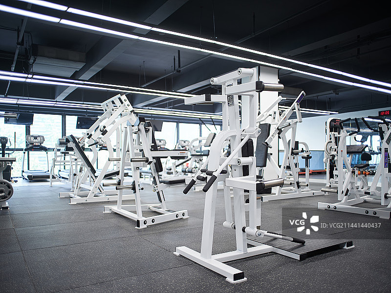 健身房器械区图片素材