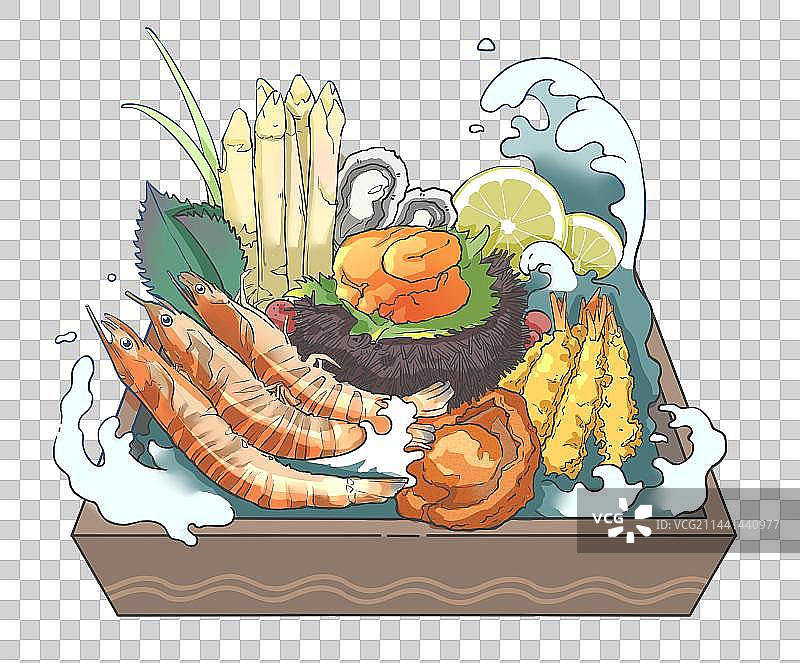 海鲜拼盘图片素材