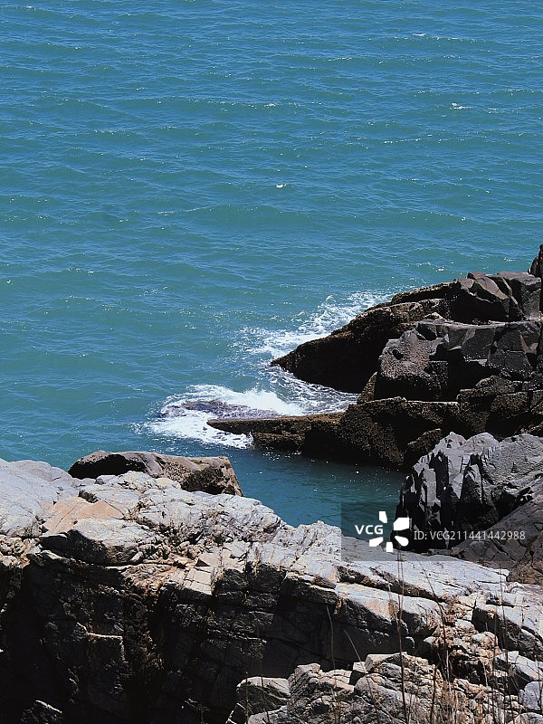 海和礁石图片素材