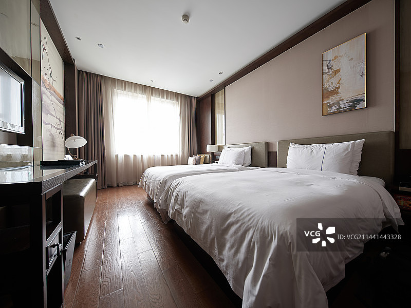 星级酒店双人房图片素材