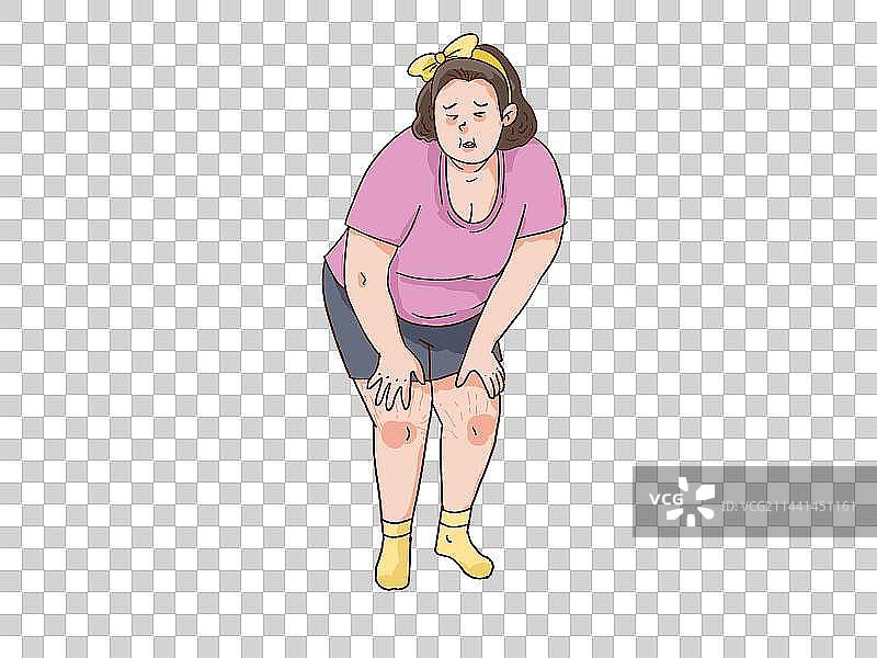 胖女孩肥胖的女人图片素材