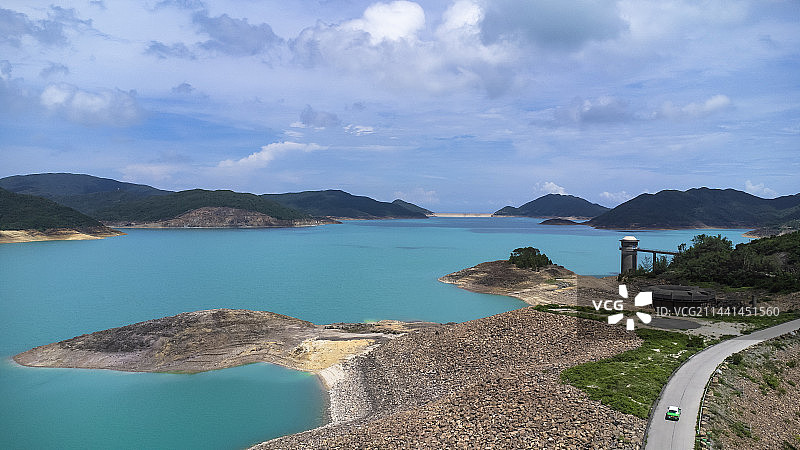 航拍香港最美行山径麦理浩径万宜水库图片素材