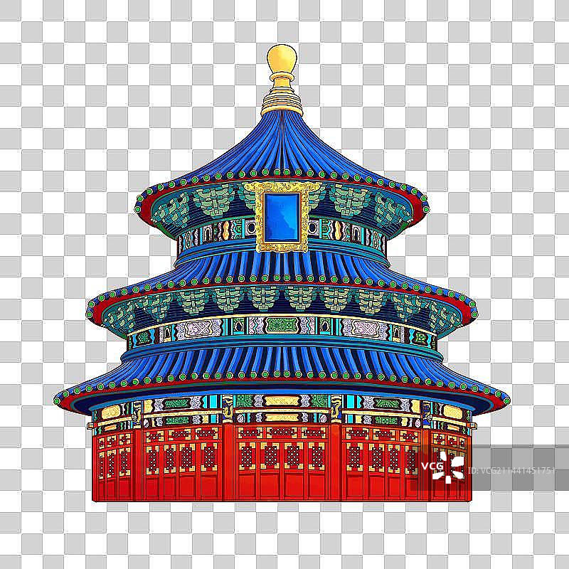 北京天坛古建筑免扣图片素材