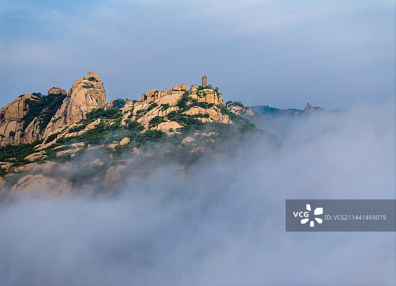 山东省日照市五莲山云海图片素材