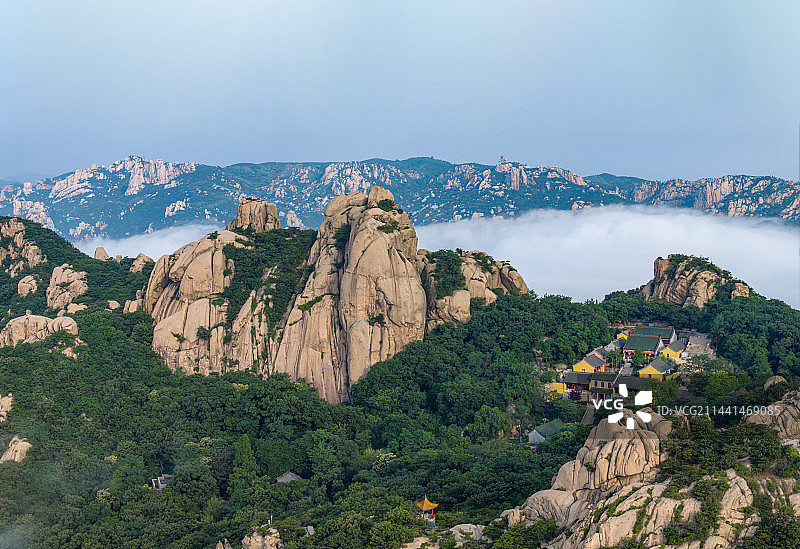 山东省日照市五莲山云海图片素材